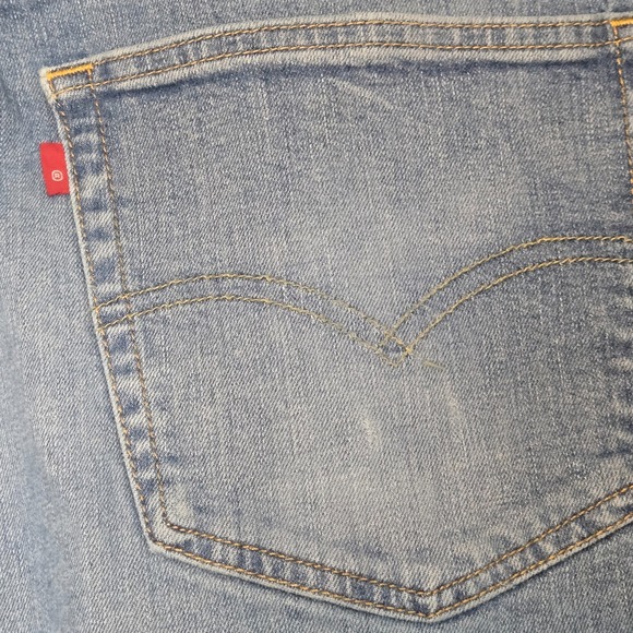 Levis 559 Jeans Mens 44x32 (Meas 42x29) Blue Straight Leg Relaxed Fit Light Wash - Picture 8 of 12